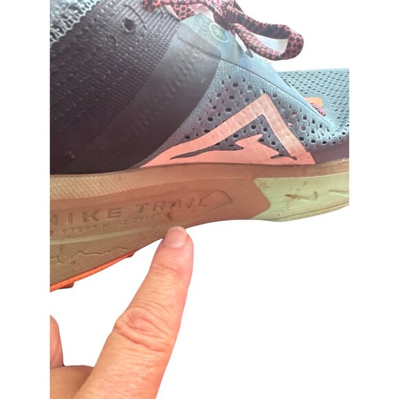 Nike ZoomX Trail Mens greeen black trail running sneakers size 13 SKU 8859 - Picture 8 of 16